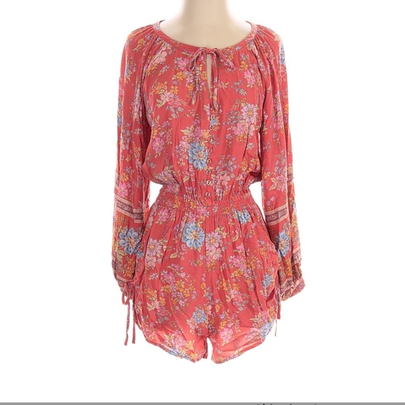 Spell Meadowland Romper Small Red Multi - Picture 2 of 2